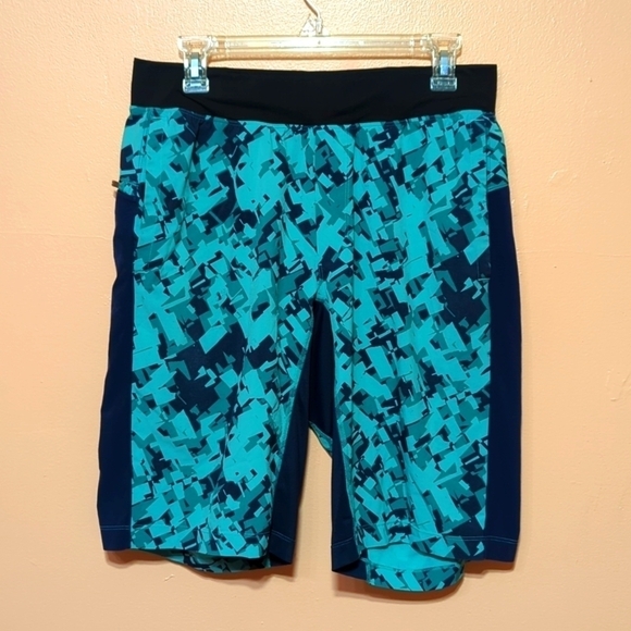LULULEMON Mens T.H.E. Short 11" Linerless Shorts Turquoise Green Blue Size S - Picture 1 of 8